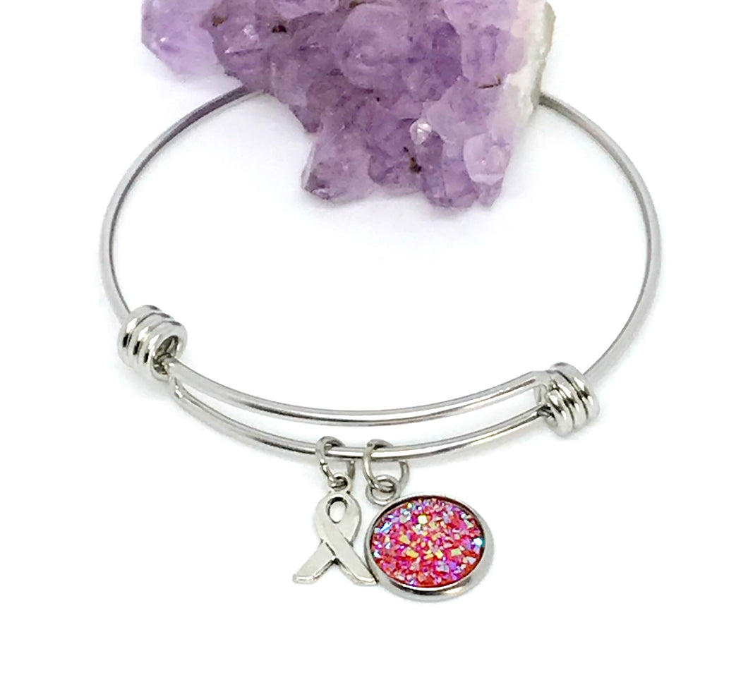 Uterine Cancer Research Bracelet (Stainless Steel)