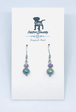 Load image into Gallery viewer, Dainty Rainbow Hematite Drop Earrings