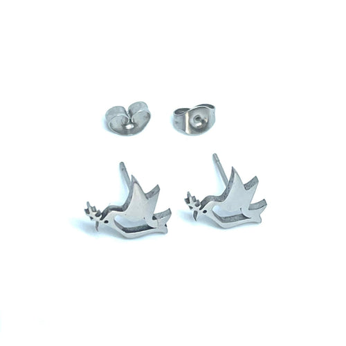 Dove Studs (Stainless Steel)