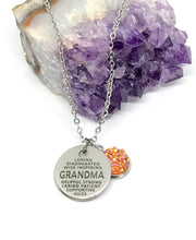 Load image into Gallery viewer, GRANDMA Word Collage 3-in-1 Necklace (Stainless Steel)