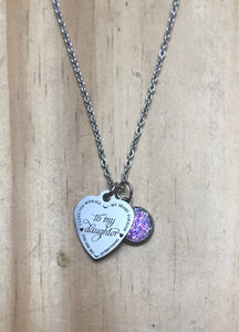 "To My Daughter" 3-in-1 Necklace (Stainless Steel)