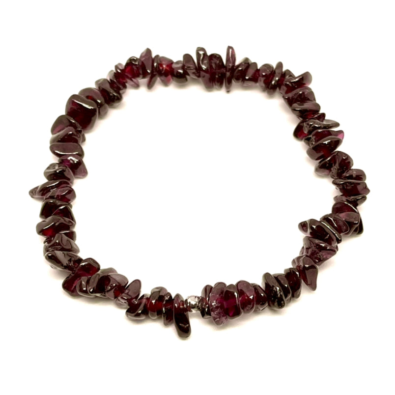 Garnet Pebble Bracelet