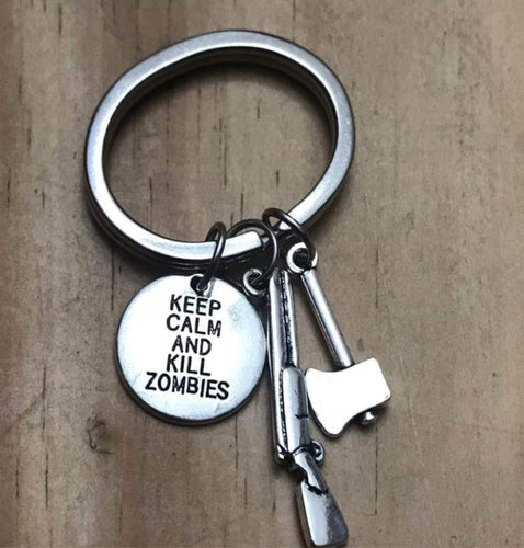“Keep Calm and Kill Zombies” Keychain