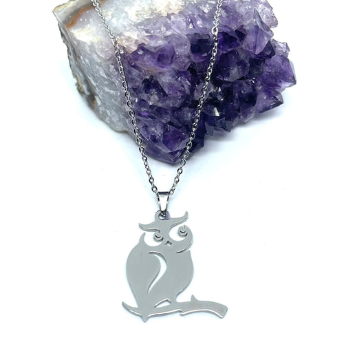 Owl Necklace (Stainless Steel)