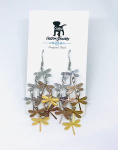 Dragonfly Flight Drop Earrings