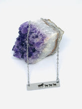 Load image into Gallery viewer, Mama Unicorn Necklace with Three Babies (Stainless Steel)