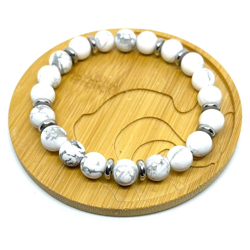 8mm Howlite Bracelet