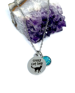 Crazy Cat Lady 3-in-1 Necklace (Stainless Steel)