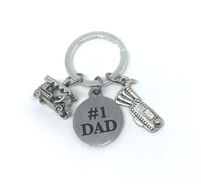 Load image into Gallery viewer, #1 Dad Keychain (Stainless Steel)