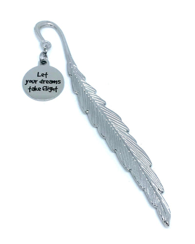 “Let Your Dreams Take Flight” Feather Bookmark