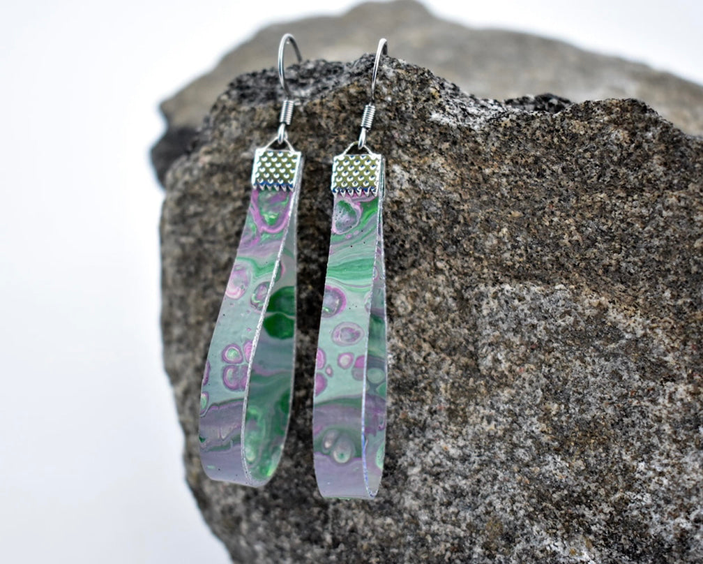 Proto Canvas Drop Earrings (Surgical Steel)