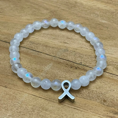 6mm Lung Cancer Research Gemstone Bracelet