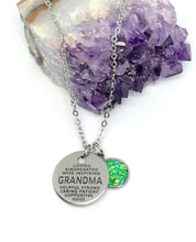 Load image into Gallery viewer, GRANDMA Word Collage 3-in-1 Necklace (Stainless Steel)