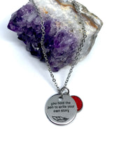Load image into Gallery viewer, “You hold the pen to write your own story” 3-in-1 Necklace (Stainless Steel)