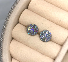 Load image into Gallery viewer, 8mm Frost Druzy Studs