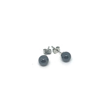 Load image into Gallery viewer, 6mm Hematite Studs (Stainless Steel)