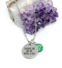 Load image into Gallery viewer, &quot;Teachers Like You are Special &amp; Few&quot; 3-in-1 Necklace (Stainless Steel)