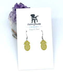 Pineapple Drop Earrings