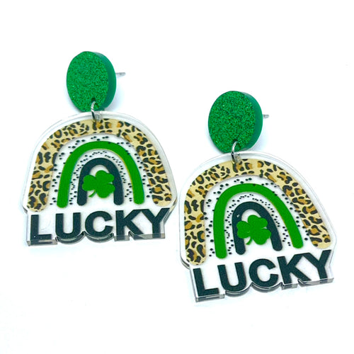 Lucky Clover Drop Earrings