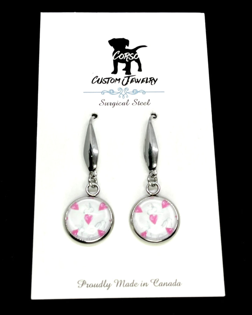 12mm Some Bunny Loves Me Drop Earrings (Surgical Steel)