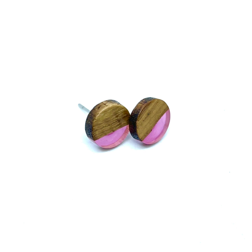 Carnation Wooden Studs