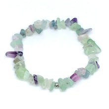 Load image into Gallery viewer, Fluorite Chip Bracelet