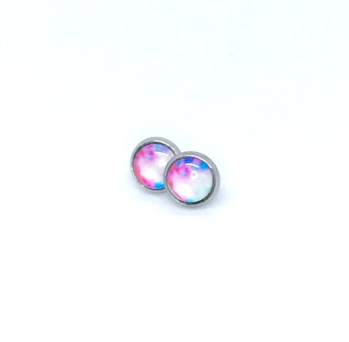 8mm Roberta Galaxy Studs (Stainless Steel)