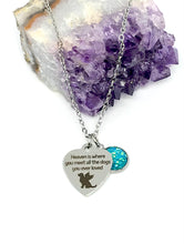 Load image into Gallery viewer, &quot;Heaven is where you meet all the dogs you ever loved” 3-in-1 Necklace (Stainless Steel)
