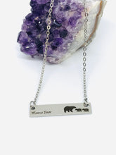 Load image into Gallery viewer, Mama Bear Necklace with Two Cubs (Stainless Steel)