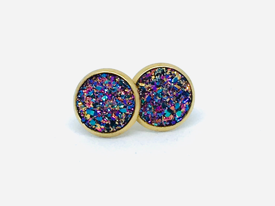 10mm Fantasy Druzy Studs