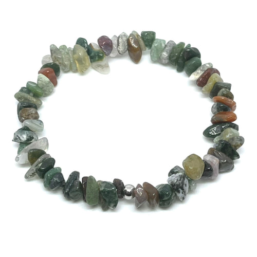 Indian Agate Chip Bracelet