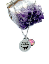 Load image into Gallery viewer, Crazy Cat Lady 3-in-1 Necklace (Stainless Steel)