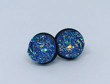 Load image into Gallery viewer, 12mm Orchid Druzy Studs