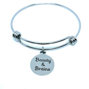 “Beauty & Brains” Bracelet (Stainless Steel)