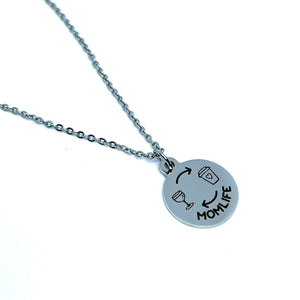 "Mom Life" Necklace (Stainless Steel)