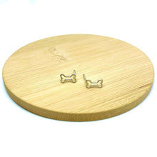 Load image into Gallery viewer, Dog Bone Studs (Sterling Silver)
