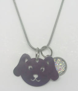 Cartoon Puppy Necklace (Stainless Steel)