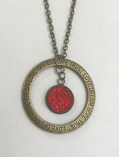 Load image into Gallery viewer, “DREAM HOPE TRUST LOVE” Necklace (Antique Bronze)