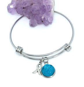 Ovarian Cancer Research Bracelet (Stainless Steel)