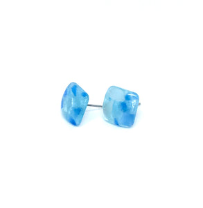 Blue Corso Cube Studs