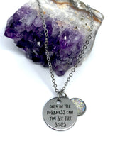 Load image into Gallery viewer, “Only in the Darkness can you see the Stars” 3-in-1 Necklace (Stainless Steel)