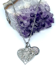 Heart of a Butterfly 3-in-1 Necklace (Stainless Steel)