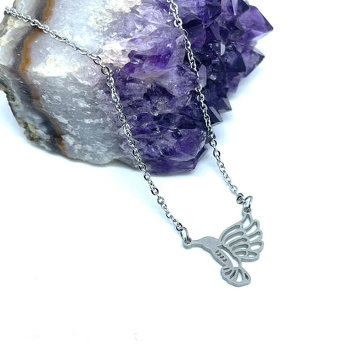 Hummingbird Necklace (Stainless Steel)