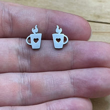 Load image into Gallery viewer, Coffee Studs (Stainless Steel)