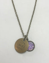 Load image into Gallery viewer, “live laugh love” Necklace (Antique Bronze)