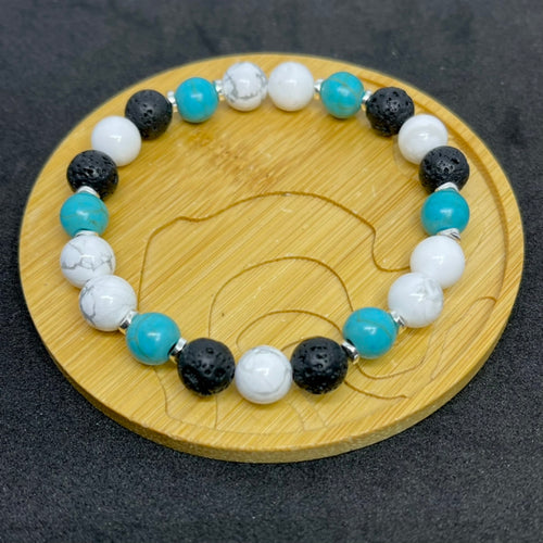 8mm Turquoise Howlite Diffuser Bracelet