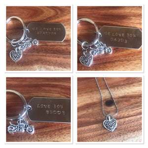 Custom Stamped Keychain (Stainless Steel)