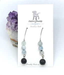 Aquamarine Diffuser Drop Earrings