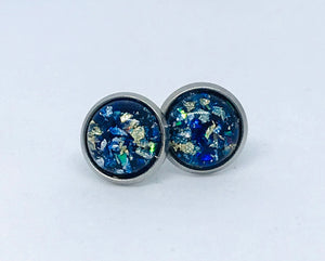 10mm Blue Foil Studs (Stainless Steel)