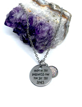 Load image into Gallery viewer, “Only in the Darkness can you see the Stars” 3-in-1 Necklace (Stainless Steel)